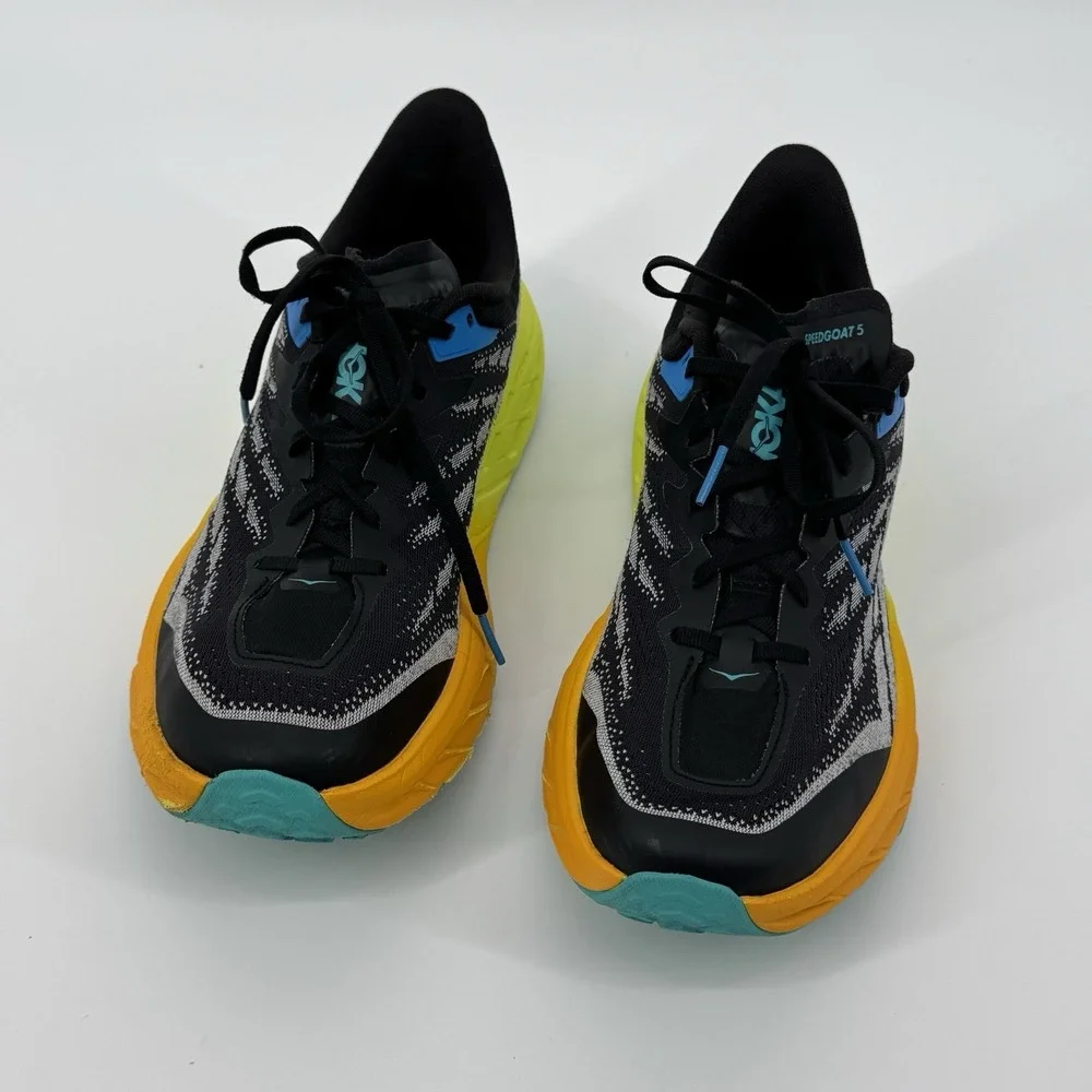 HOKA One One Speedgoat 5 Trail Running Shoes Men's 12.5 D Vibram Megagrip Hiking